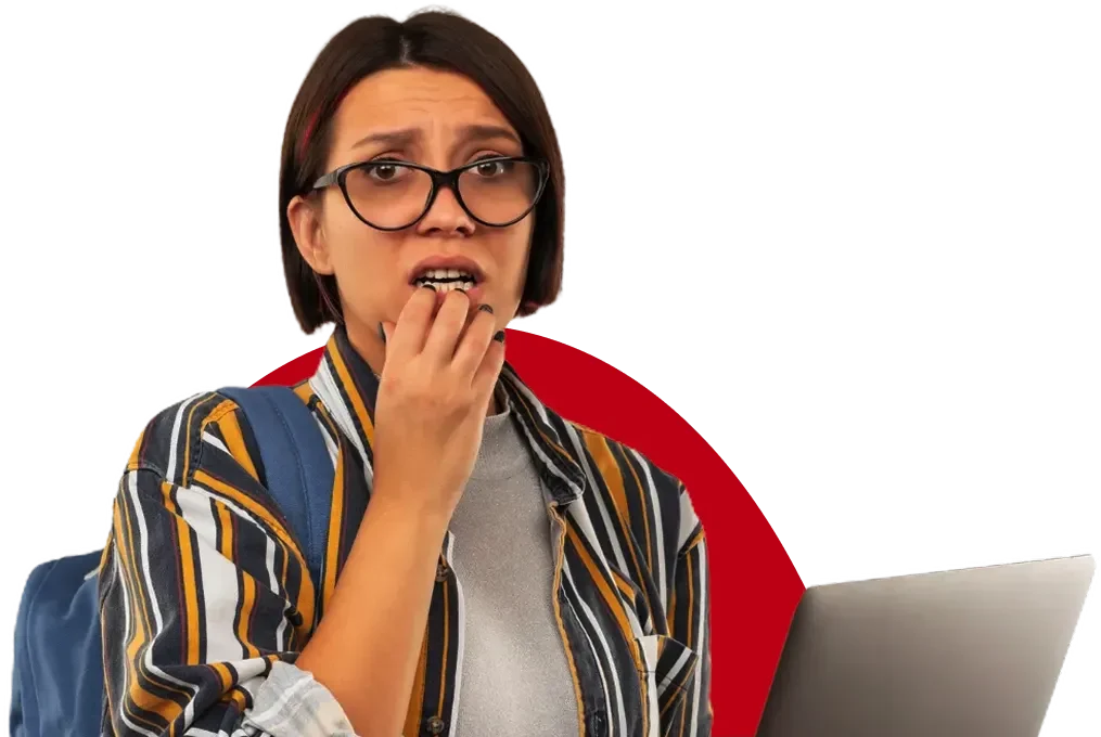 worried Accounting student